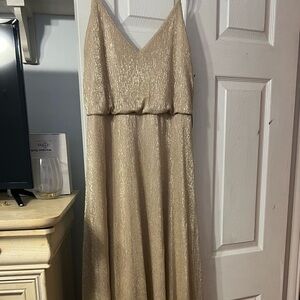 Gold shimmer gown size L